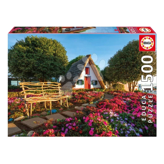 Puzzle Santana Madeira Educa 1500 darabos és Fix ragasztó