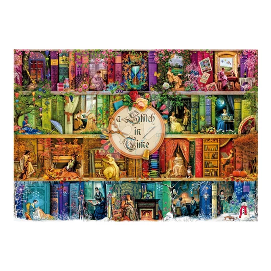 Puzzle A Stitch in Time Educa 3000 darabos és Fix ragasztó