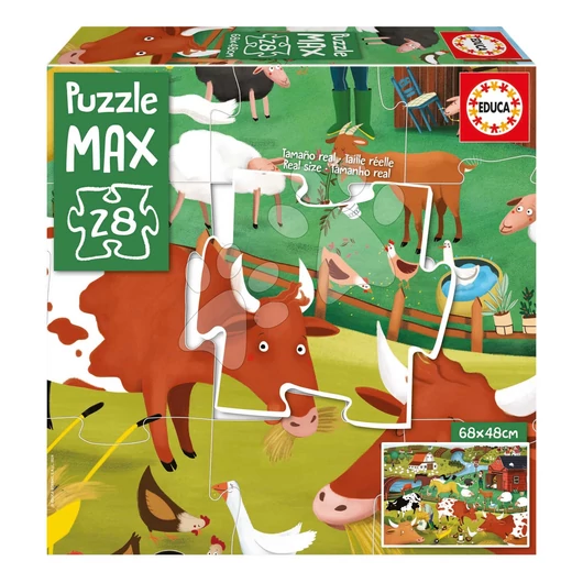 Puzzle Farma MAX Educa 28 nagy elem 3 évtől EDU19955