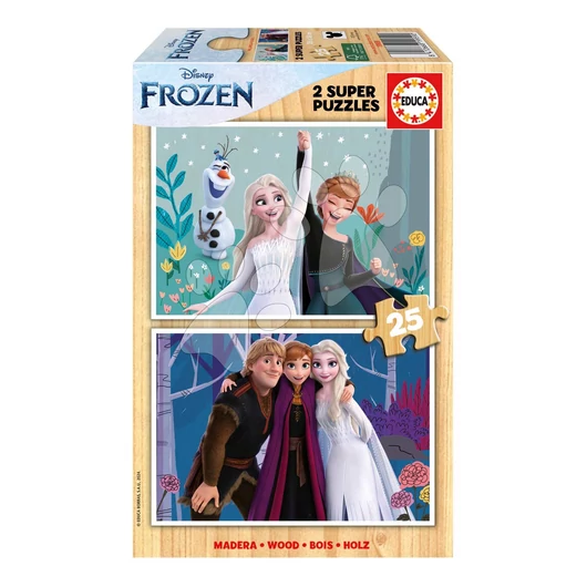 Fa puzzle Frozen Educa 2x25 darabos 3 évtől EDU19959