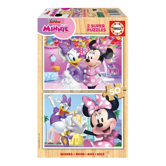 Fa puzzle Minnie Educa 2x50 darabos
