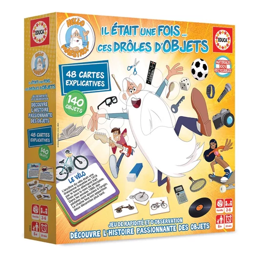 Társasjáték Once Upon a time Objects Educa Tárgyak történetéről tanulok 150 darabos franciául 6 évtől EDU20010