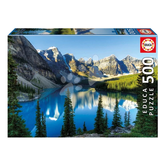Puzzle Lake in Alberta Educa 500 dielov a Fix lepidlo od 11 rokov EDU20281