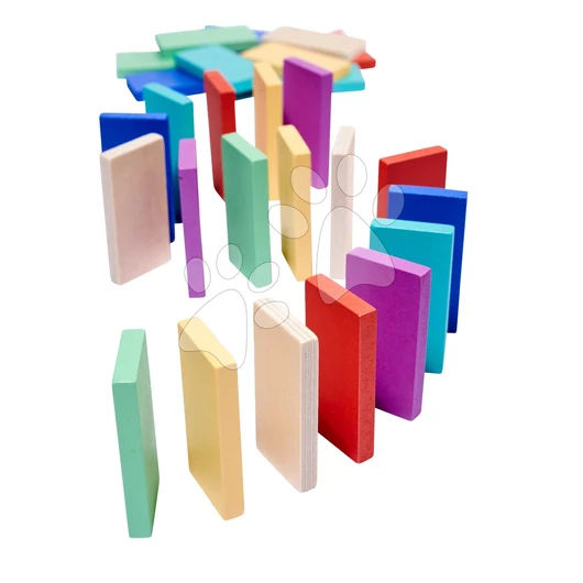 Fajáték Domino Ralley Eichhorn 28 színes elemmel 24 hó-tól EH2804