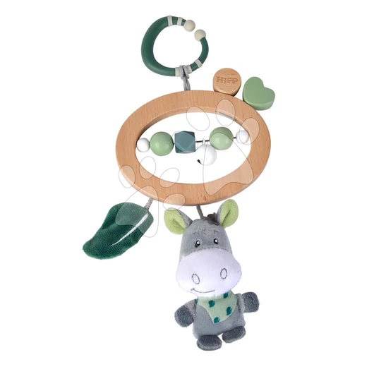 Fa csörgő Baby Hipp Mobile Eichhorn plüss szamárral 12 hó-tól