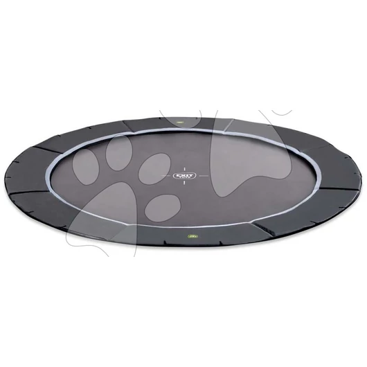 Trambulin Dynamic Groundlevel Sports Exit Toys kerek süllyesztett 427 cm átmérővel fekete