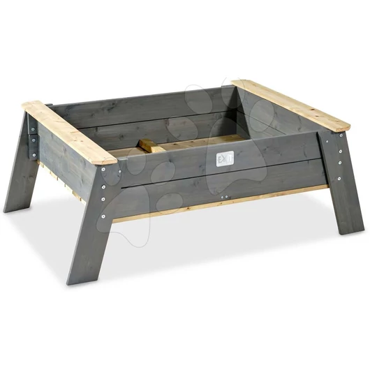 Homokozó asztal fedéllel fenyéfából Aksent Sandtable Exit Toys extra nagy térfogata 210 kg