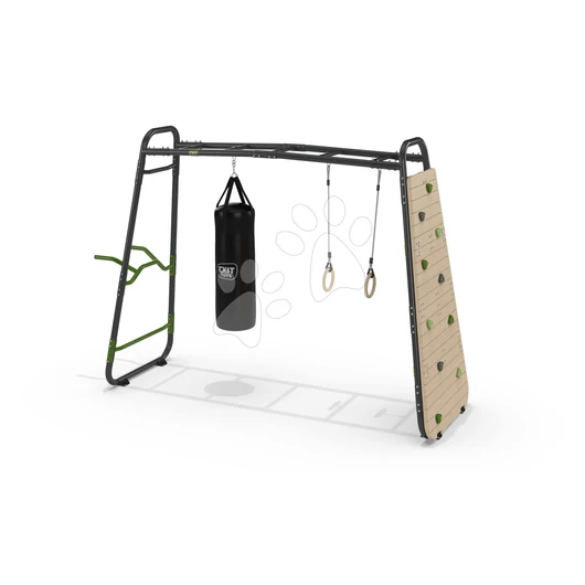 Többfunkciós mászóka GetSet monkeybar MB220 Exit Toys bővíthető tornagyűrűkkel bokszzsákkal mászófallal és korláttal