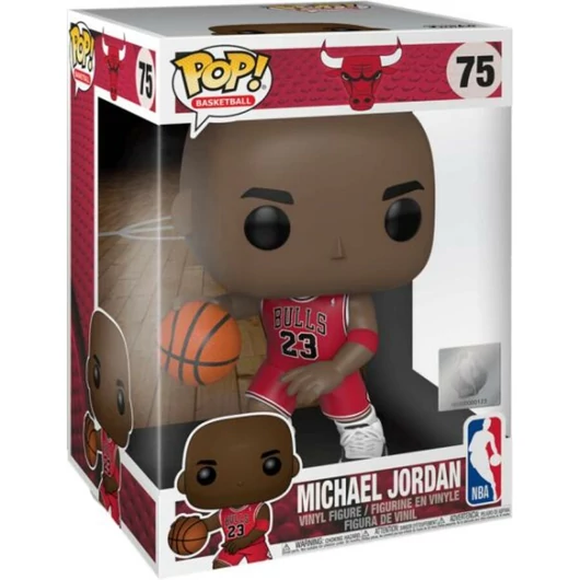 Funko POP! NBA: Bulls - 10" Michael Jordan (Red Jersey) figura #75