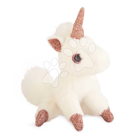 Plyšový jednorožec kľúčenka Pink Unicorn Key Ring Histoire d’ Ours bielo-ružový 12 cm HO2764