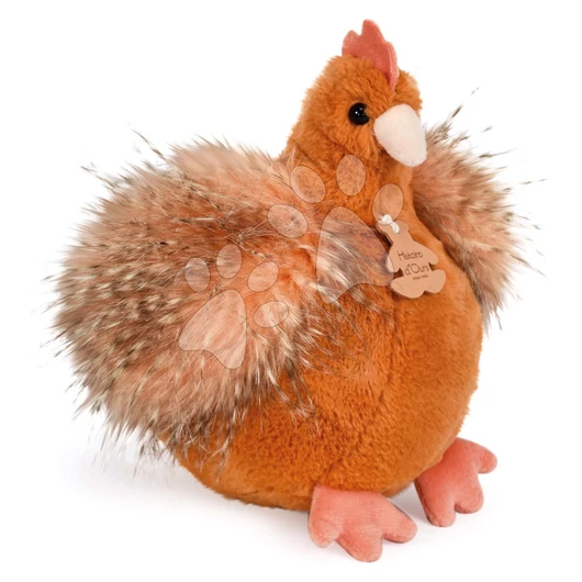Plyšová sliepočka Les Poulettes Histoire d’ Ours oranžová 20 cm od 0 mes HO3161