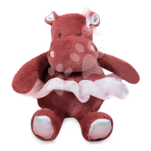 Plyšový hrošík so sukničkou Hippo Tutu Terracotta Histoire d’ Ours červený 22 cm od 0 mes HO3174