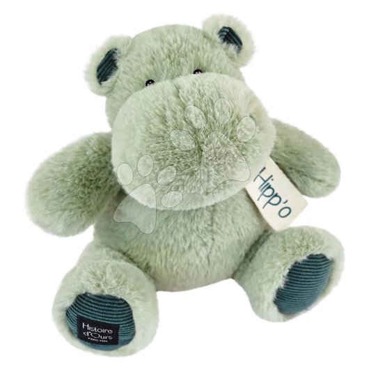 Plüss víziló Almond Hippo Cocooning Histoire d’ Ours zöld 25 cm 0 hó-tól HO3209