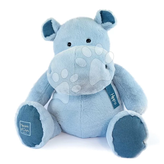 Plyšový hroch Hippo Blue Jean Histoire d’ Ours modrý 85 cm od 0 mes HO3215