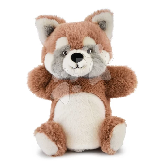 Plüss vörös macskamedve kesztyűbáb The Glue Pots Red Panda Puppet Histoire d’ Ours barna 24 cm 0 hó-tól HO3374