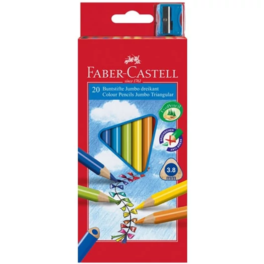 Faber-Castell: Junior színes ceruza 20db-os hegyezővel