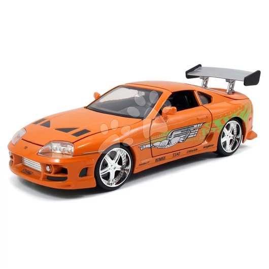 Kisuató Toyota Supra 1995 Fast & Furious Jada fém nyitható részekkel  hossza 21 cm 1:24