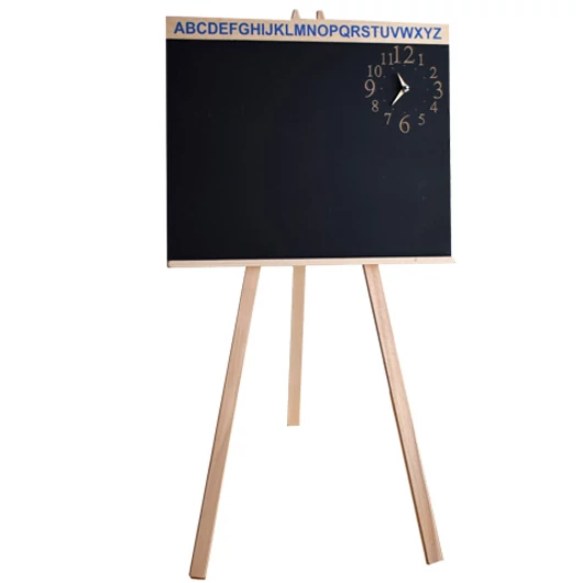 Faállványos rajztábla órával