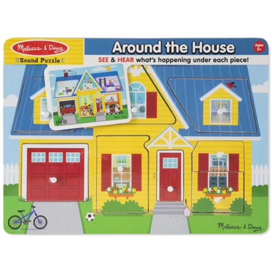 A ház körül hangos puzzle - Melissa & Doug