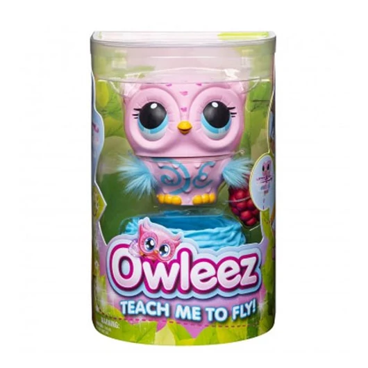 Owleez interaktív repülő bagoly pink színben - Spin Master