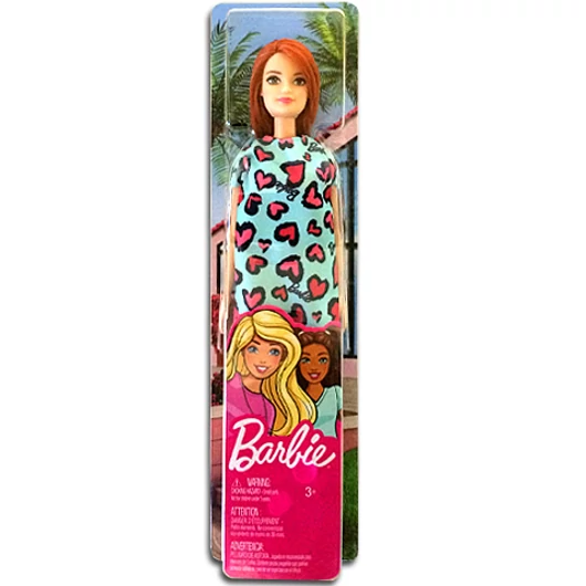 Barbie Chic baba kék szívecskés ruhában - Mattel