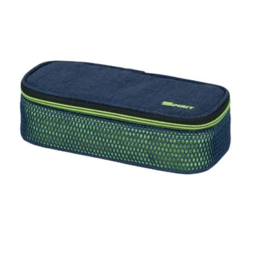 Spirit: My Bag hálós sötétkék-zöld ovális tolltartó 23x10cm