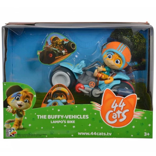 44 csacska macska: Lampo játékfigura motorral