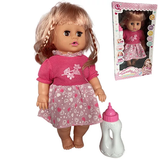 Jenny: Pisilős baba cumisüveggel és beszélő funkcióval 36cm kétféle változatban