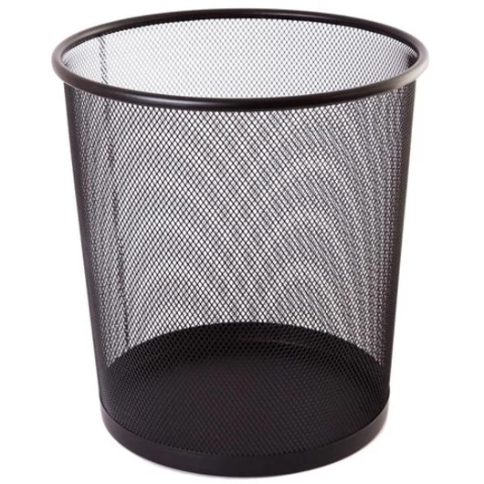 Spirit: Fekete fémhálós szemetes 12 literes