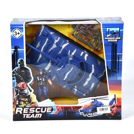 Rescue Team katonai játékszett tankkal