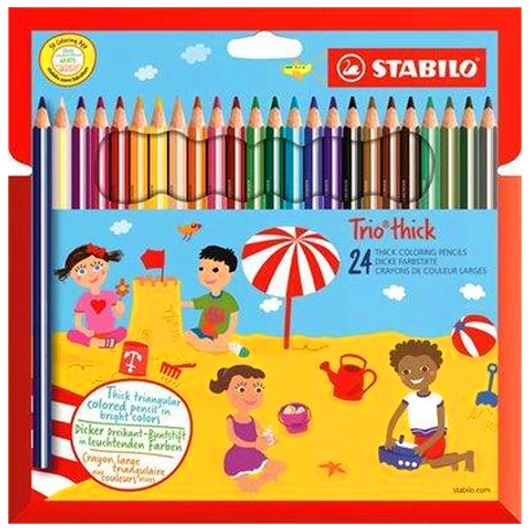 Stabilo: Trio Thick színes ceruza 24db-os készlet