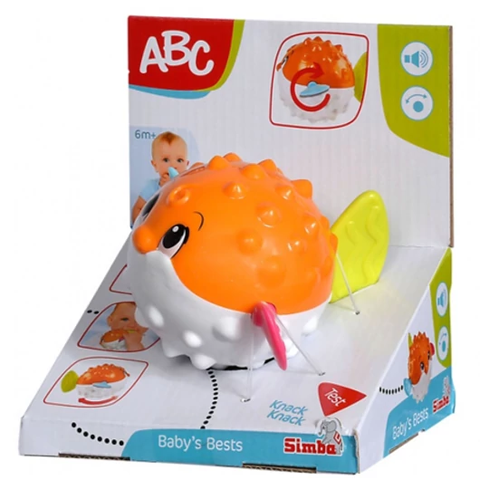 ABC színes csörgős pufi hal készségfejlesztő játék - Simba Toys