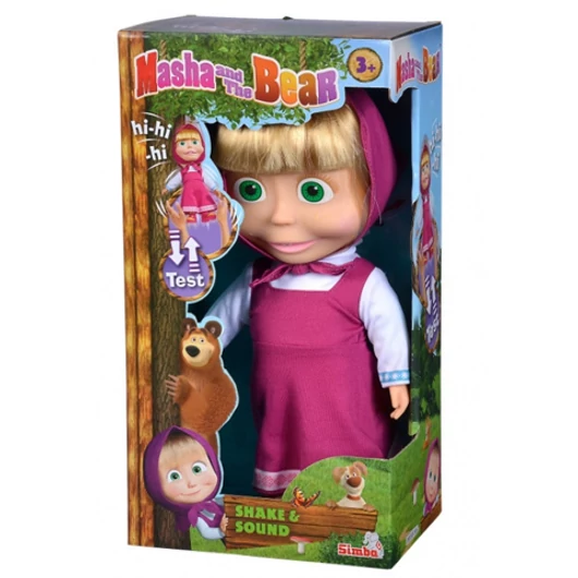 Mása és a medve: Shake & Sound Mása baba hanggal 30cm - Simba Toys