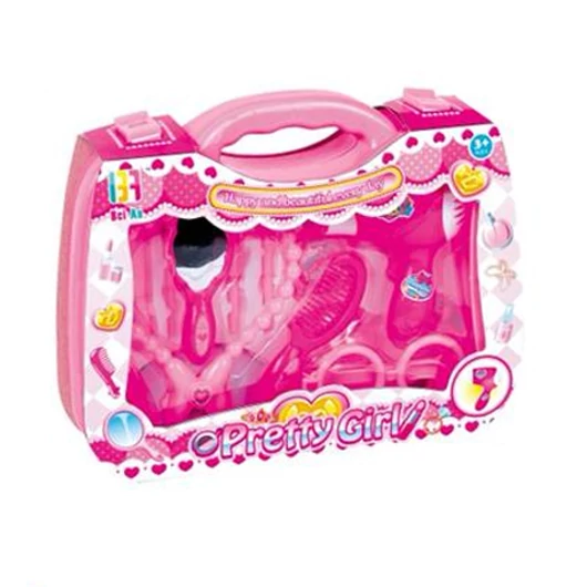 Pretty Girl pink szépségszett hordozható bőröndben szemüveggel és kiegészítőkkel