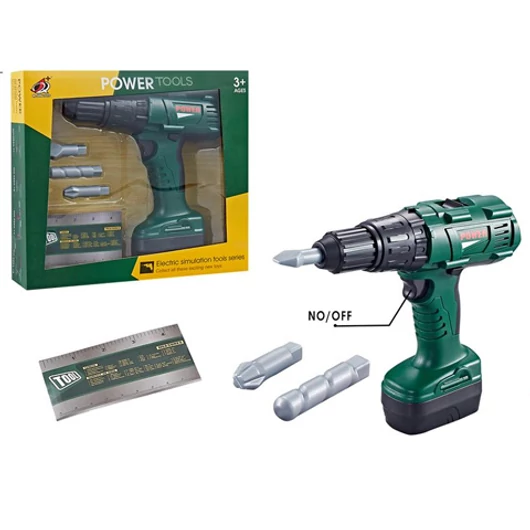 Elektronikus csavarbehajtó játékszett fúrószárral