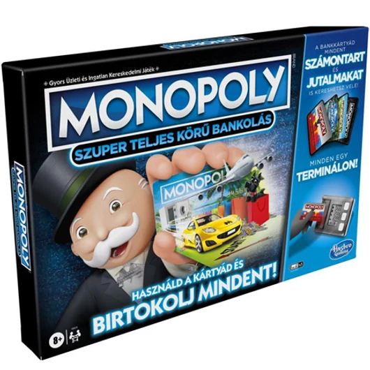 Monopoly Szuper teljes körű bankolás társasjáték - Hasbro