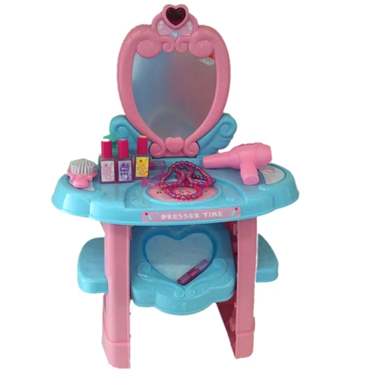 Fésülködő asztal fénnyel, hanggal és kiegészítőkkel