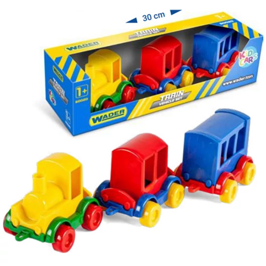 Kid Cars Vonatok 3db-os szett - Wader