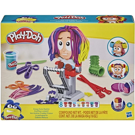 Play-Doh: Crazy Cuts Stylist fodrász gyurma szett kiegészítővel 454g - Hasbro