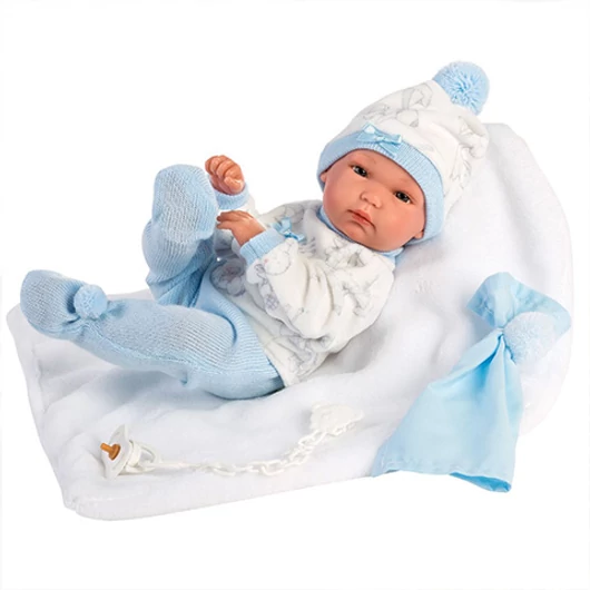 Llorens: Bimbo 35cm-es kisfiú baba takaróval