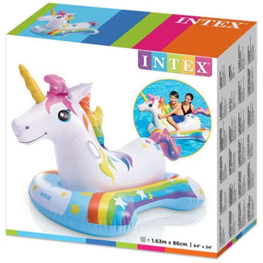 Unikornis lovagló matrac 163x86cm - Intex