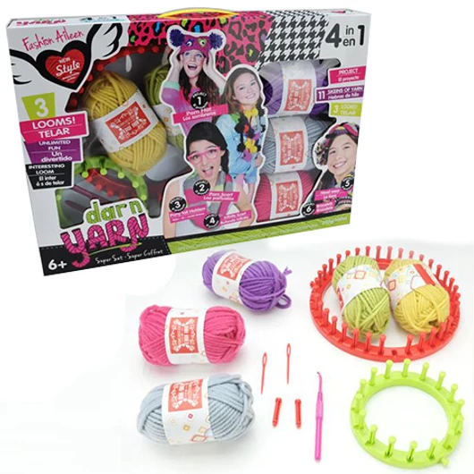 4 az 1-ben szövőszett színes fonallal