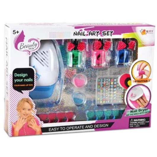 Beauty nagy manikűr és sminkszett matricákkal és kiegészítőkkel