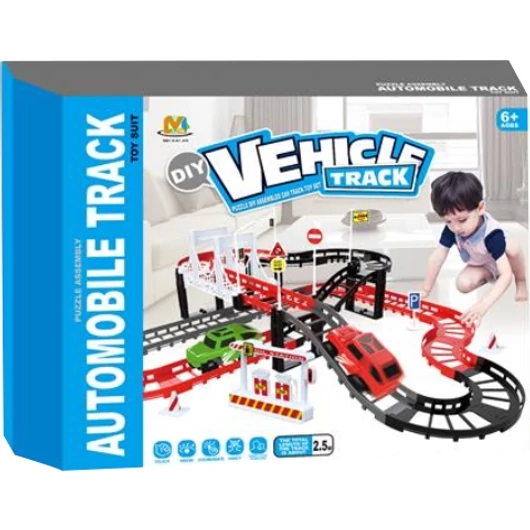 DIY Összeszerelhető elemes 2.5m-es autópálya kiegészítőkkel