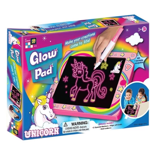 Unikornisos Neon világító Rajztábla