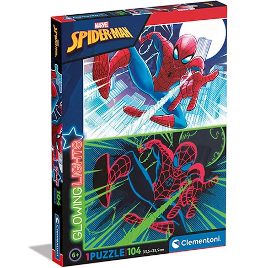 Marvel: Pókember fluoreszkáló puzzle 104db-os - Clementoni