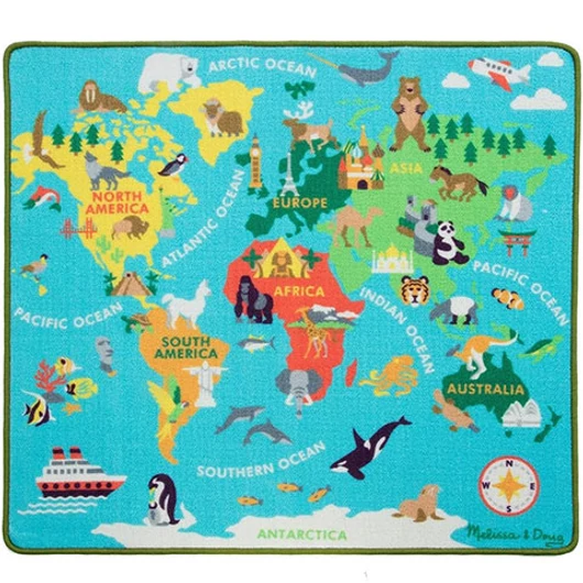 A világ körül játszószőnyeg 100x90cm - Melissa & Doug