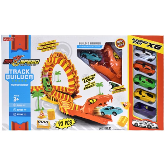 Max Speed Anakonda autópálya szett 6db kisautóval