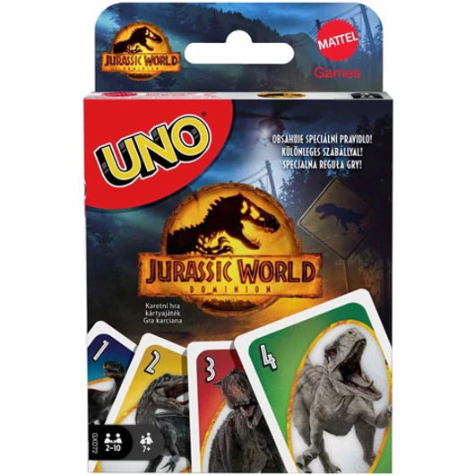 Jurassic World 3 Uno kártyajáték