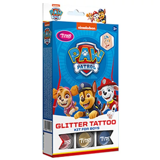 TyToo: Mancs Őrjárat Fiús csillámtetoválás szett